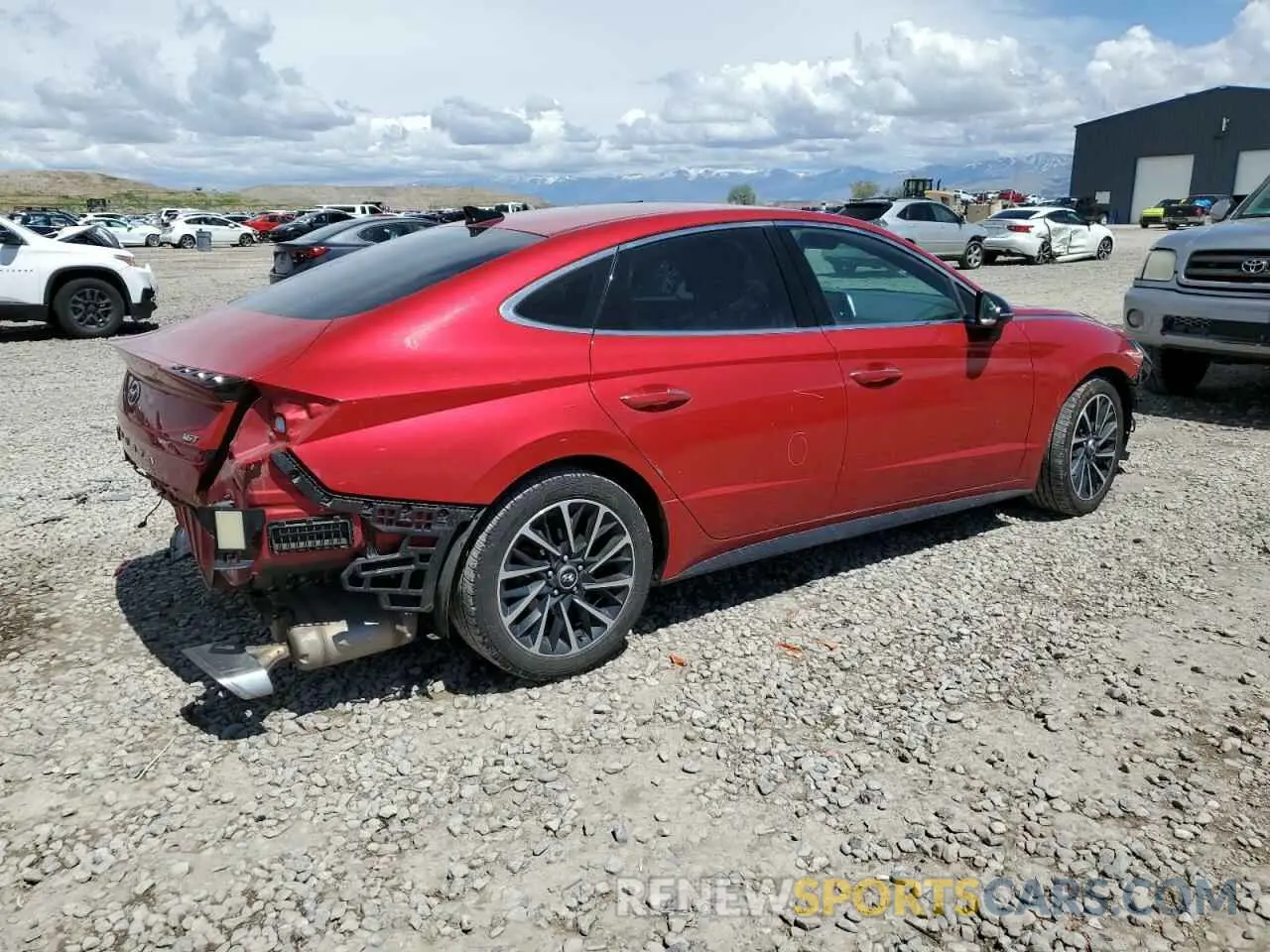3 Photograph of a damaged car 5NPEJ4J28LH003844 HYUNDAI SONATA 2020