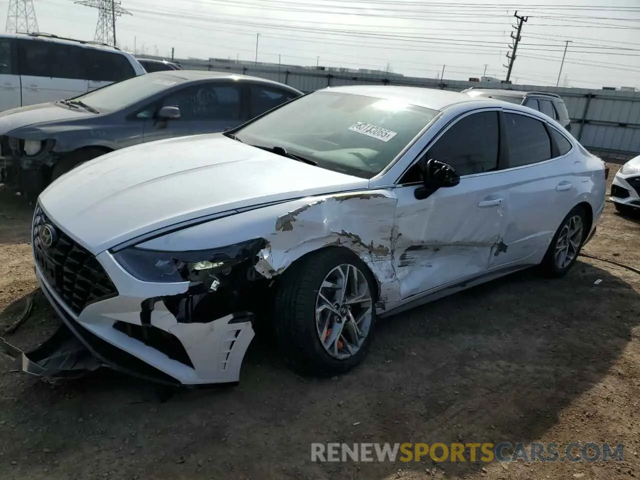 1 Photograph of a damaged car 5NPEL4JA4LH044621 HYUNDAI SONATA 2020