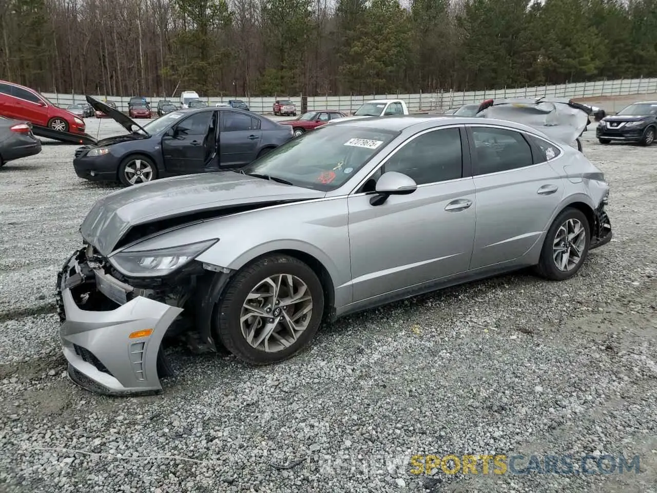 1 Photograph of a damaged car 5NPEL4JA6LH057256 HYUNDAI SONATA 2020