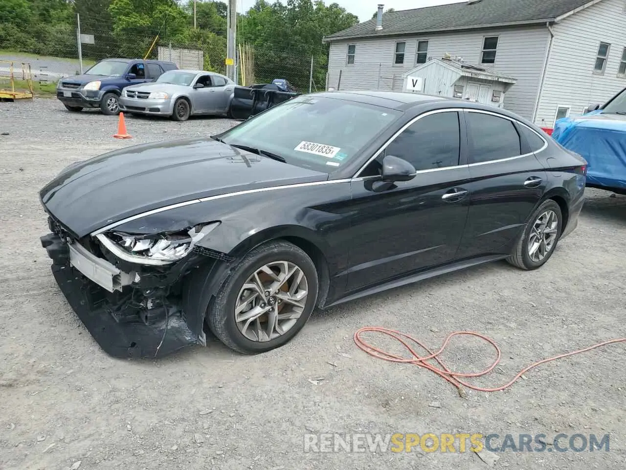 1 Photograph of a damaged car 5NPEF4JA2MH099268 HYUNDAI SONATA 2021