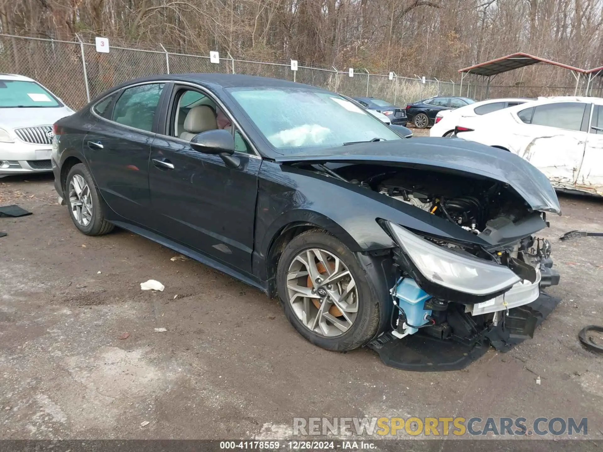 1 Photograph of a damaged car 5NPEF4JA3MH092362 HYUNDAI SONATA 2021