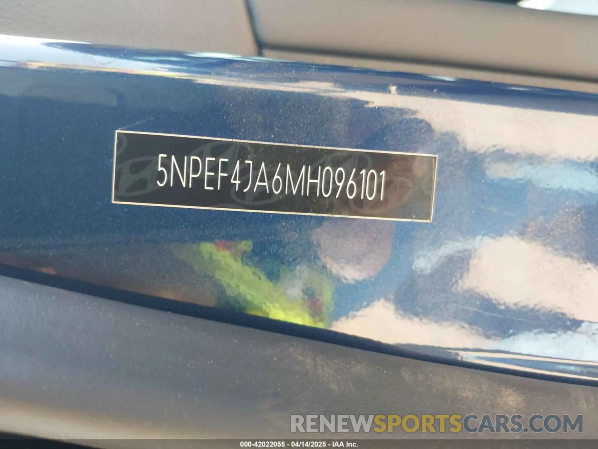 9 Photograph of a damaged car 5NPEF4JA6MH096101 HYUNDAI SONATA 2021