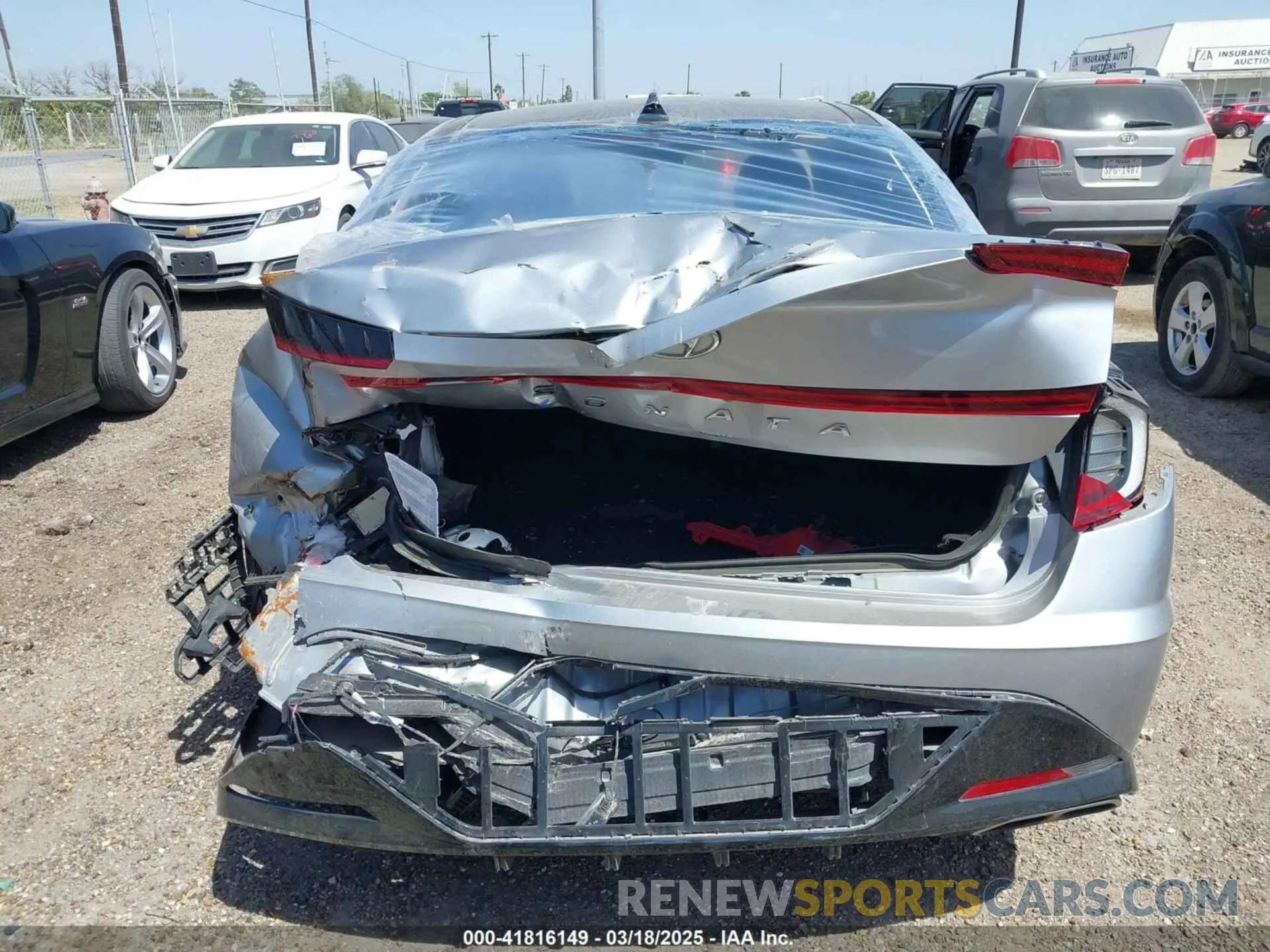 16 Photograph of a damaged car 5NPEF4JA6MH120705 HYUNDAI SONATA 2021