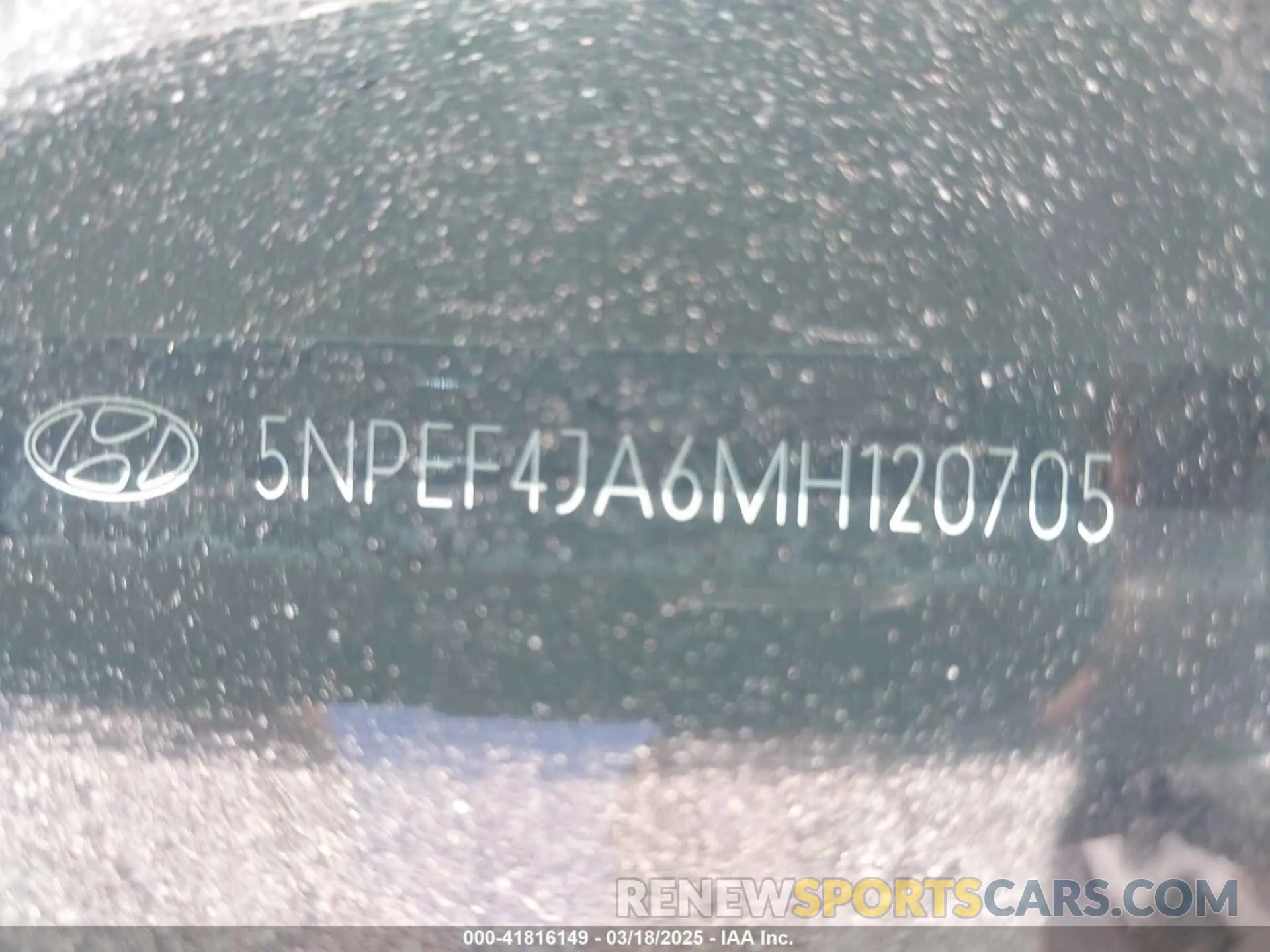 9 Photograph of a damaged car 5NPEF4JA6MH120705 HYUNDAI SONATA 2021