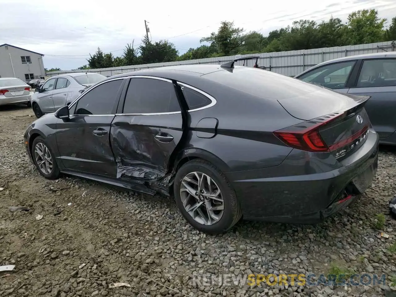 2 Photograph of a damaged car 5NPEF4JA9MH116065 HYUNDAI SONATA 2021