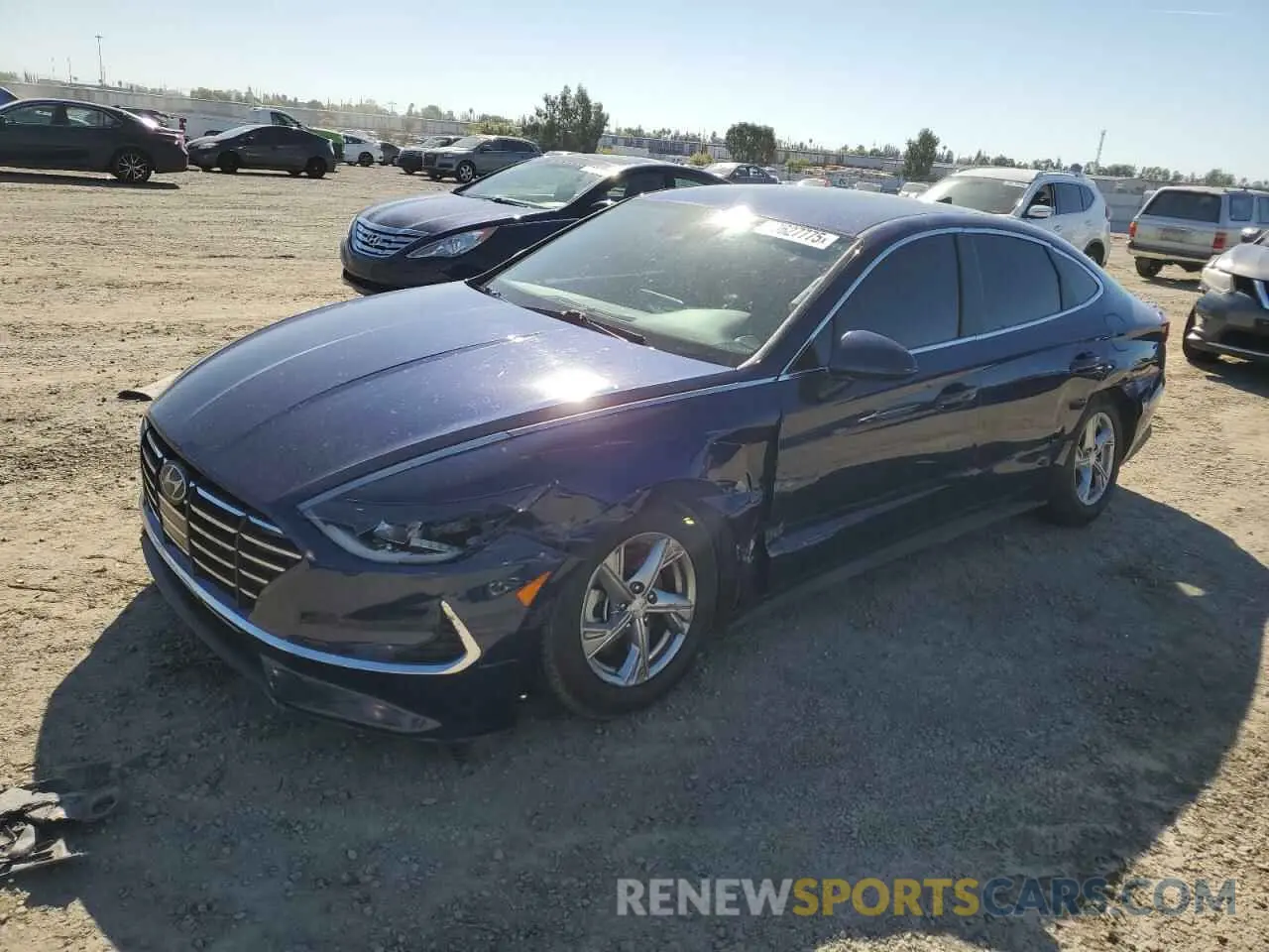 1 Photograph of a damaged car 5NPEG4JA0MH114671 HYUNDAI SONATA 2021