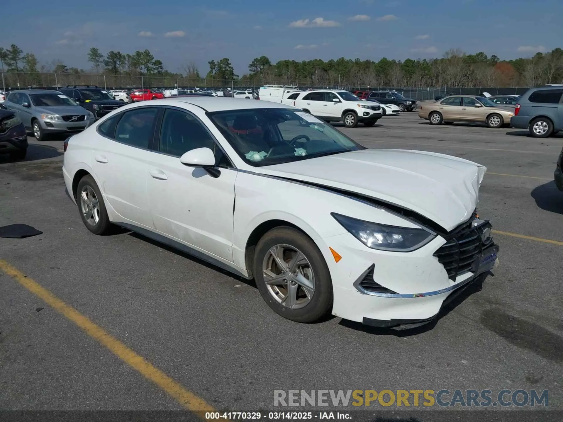 1 Photograph of a damaged car 5NPEG4JA0MH131311 HYUNDAI SONATA 2021