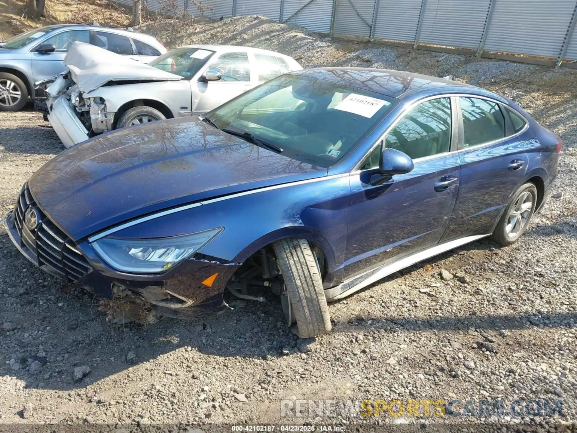 2 Photograph of a damaged car 5NPEG4JA1MH109561 HYUNDAI SONATA 2021
