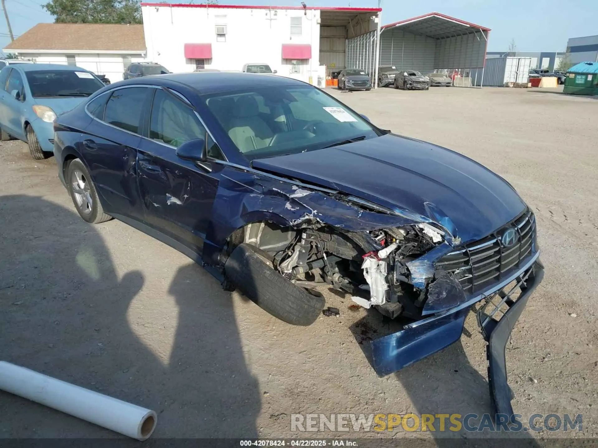 1 Photograph of a damaged car 5NPEG4JA1MH124013 HYUNDAI SONATA 2021