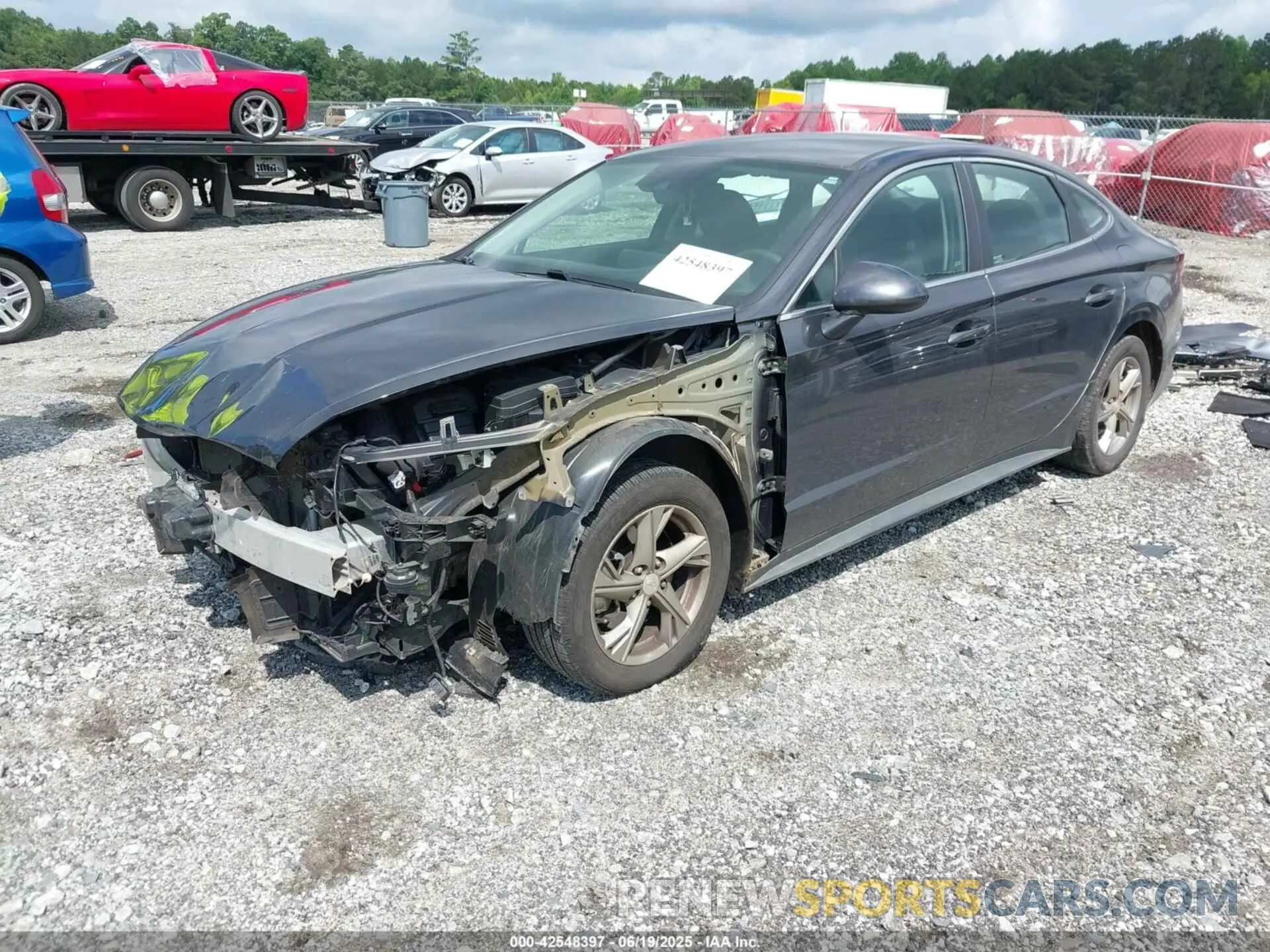 2 Photograph of a damaged car 5NPEG4JA2MH124442 HYUNDAI SONATA 2021