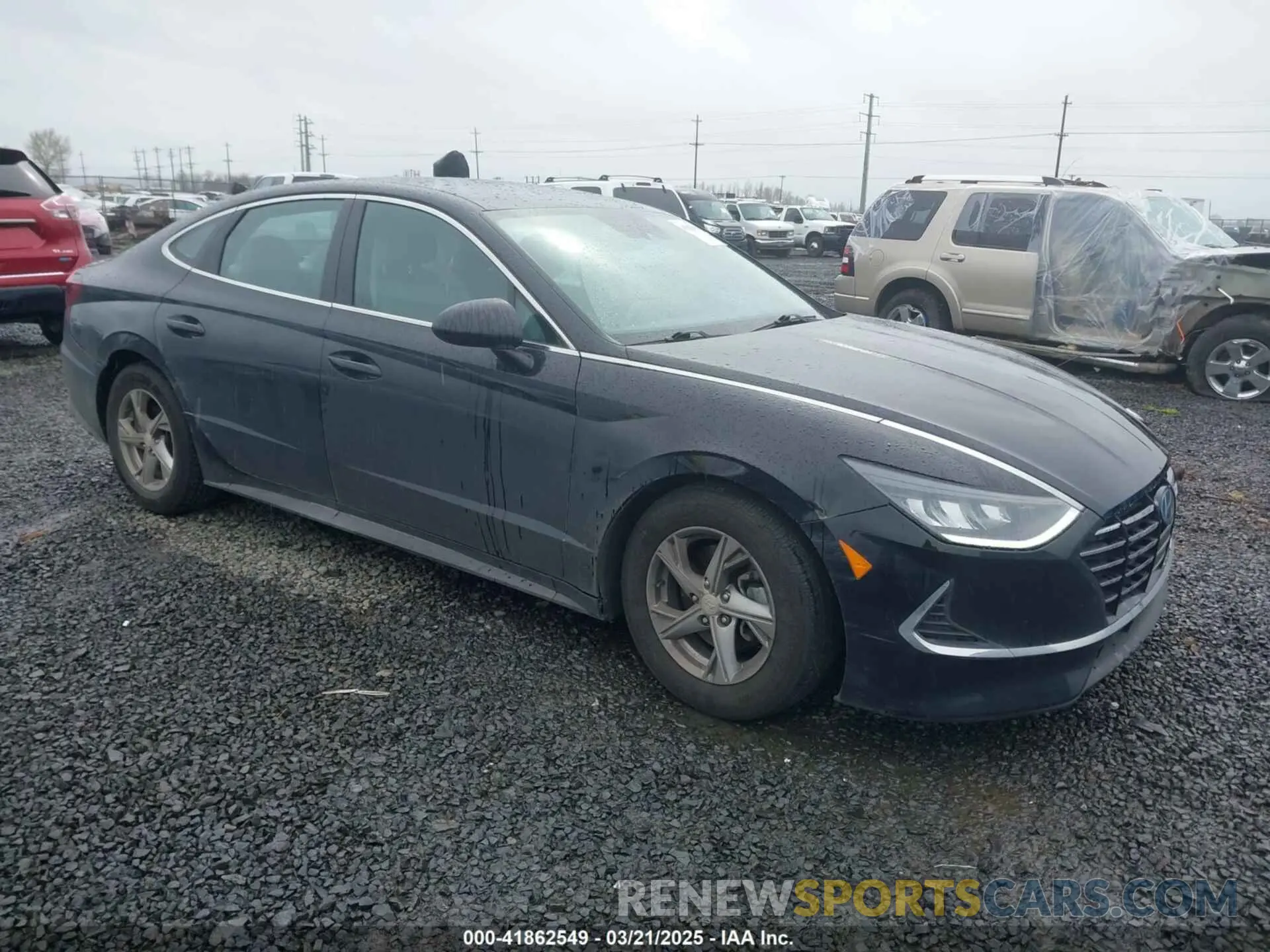 1 Photograph of a damaged car 5NPEG4JA3MH070567 HYUNDAI SONATA 2021