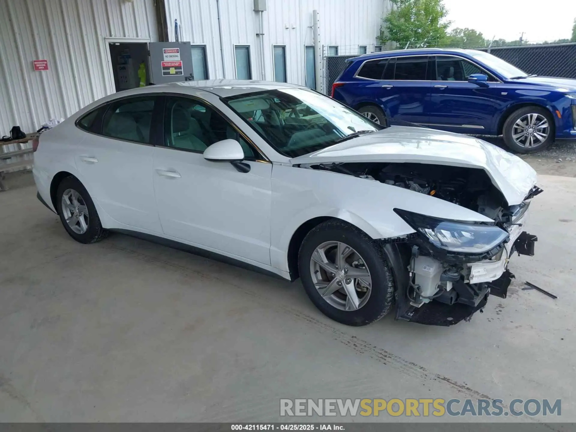 1 Photograph of a damaged car 5NPEG4JA3MH074036 HYUNDAI SONATA 2021
