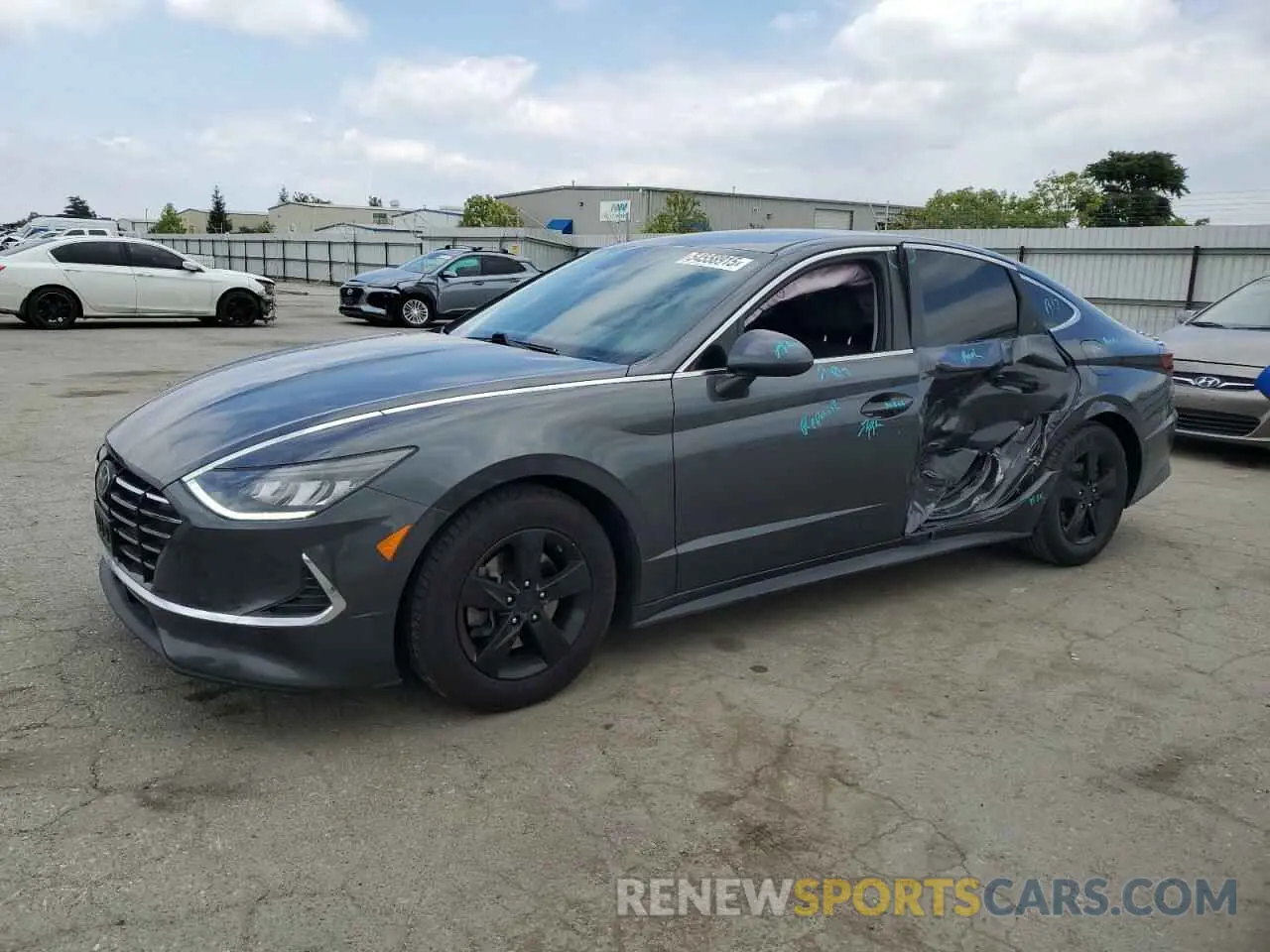 1 Photograph of a damaged car 5NPEG4JA3MH075994 HYUNDAI SONATA 2021