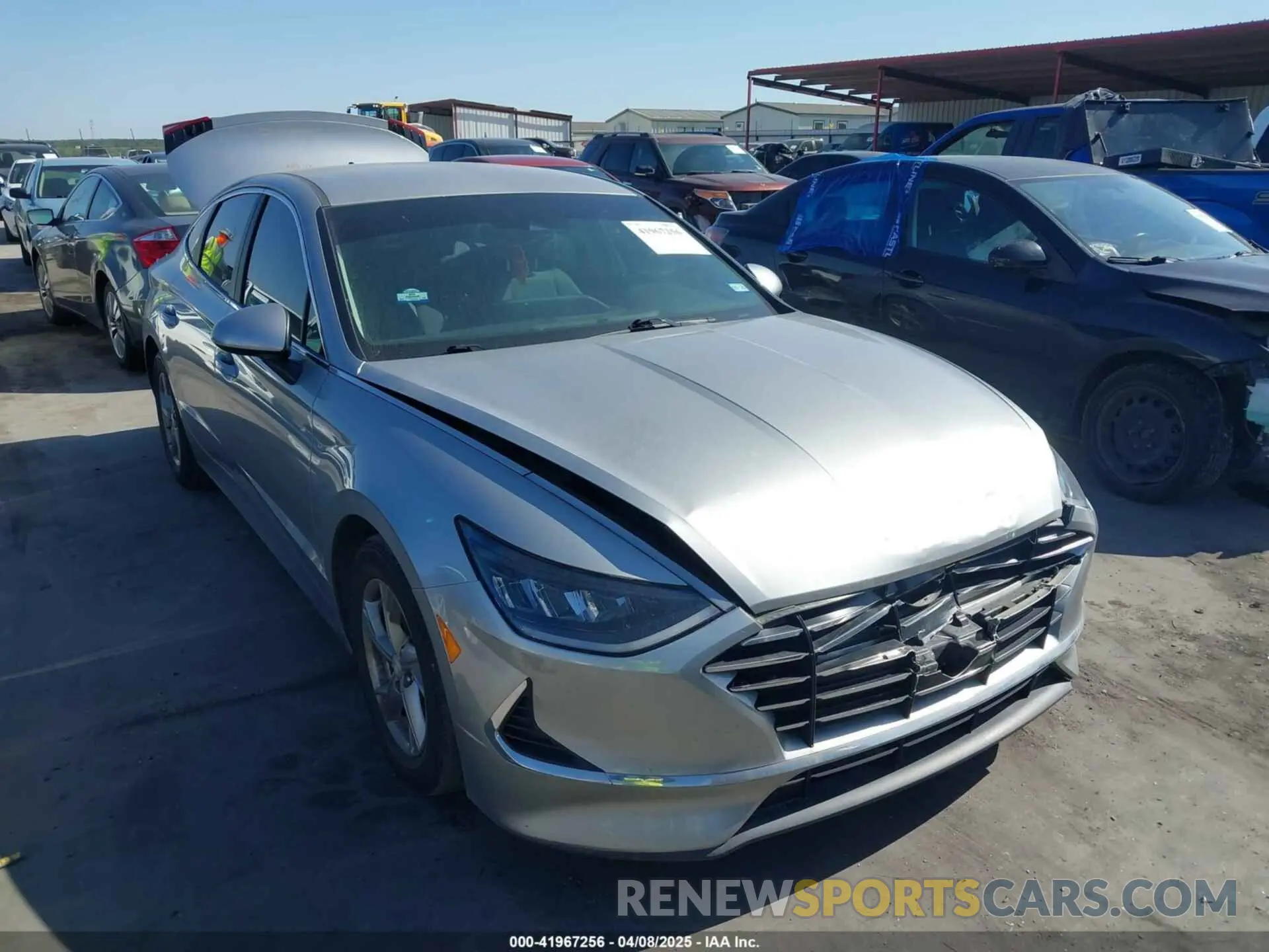1 Photograph of a damaged car 5NPEG4JA3MH093735 HYUNDAI SONATA 2021