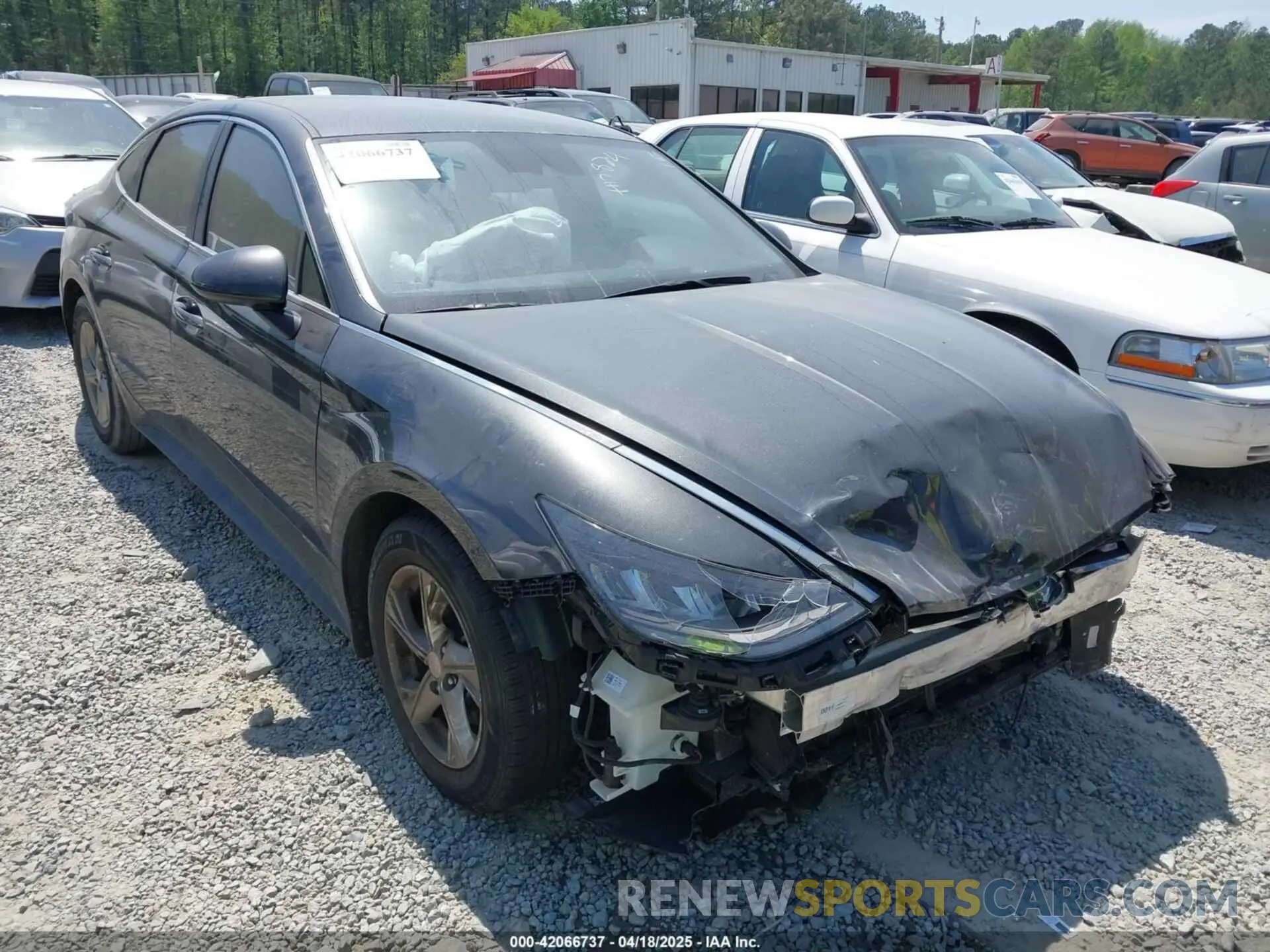 1 Photograph of a damaged car 5NPEG4JA3MH117824 HYUNDAI SONATA 2021
