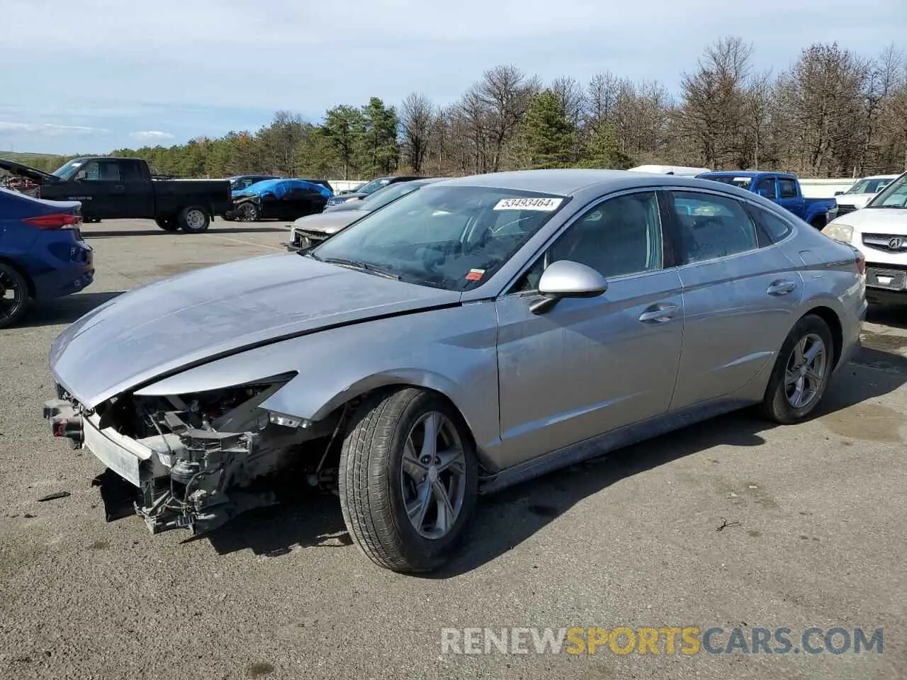 1 Photograph of a damaged car 5NPEG4JA4MH070836 HYUNDAI SONATA 2021
