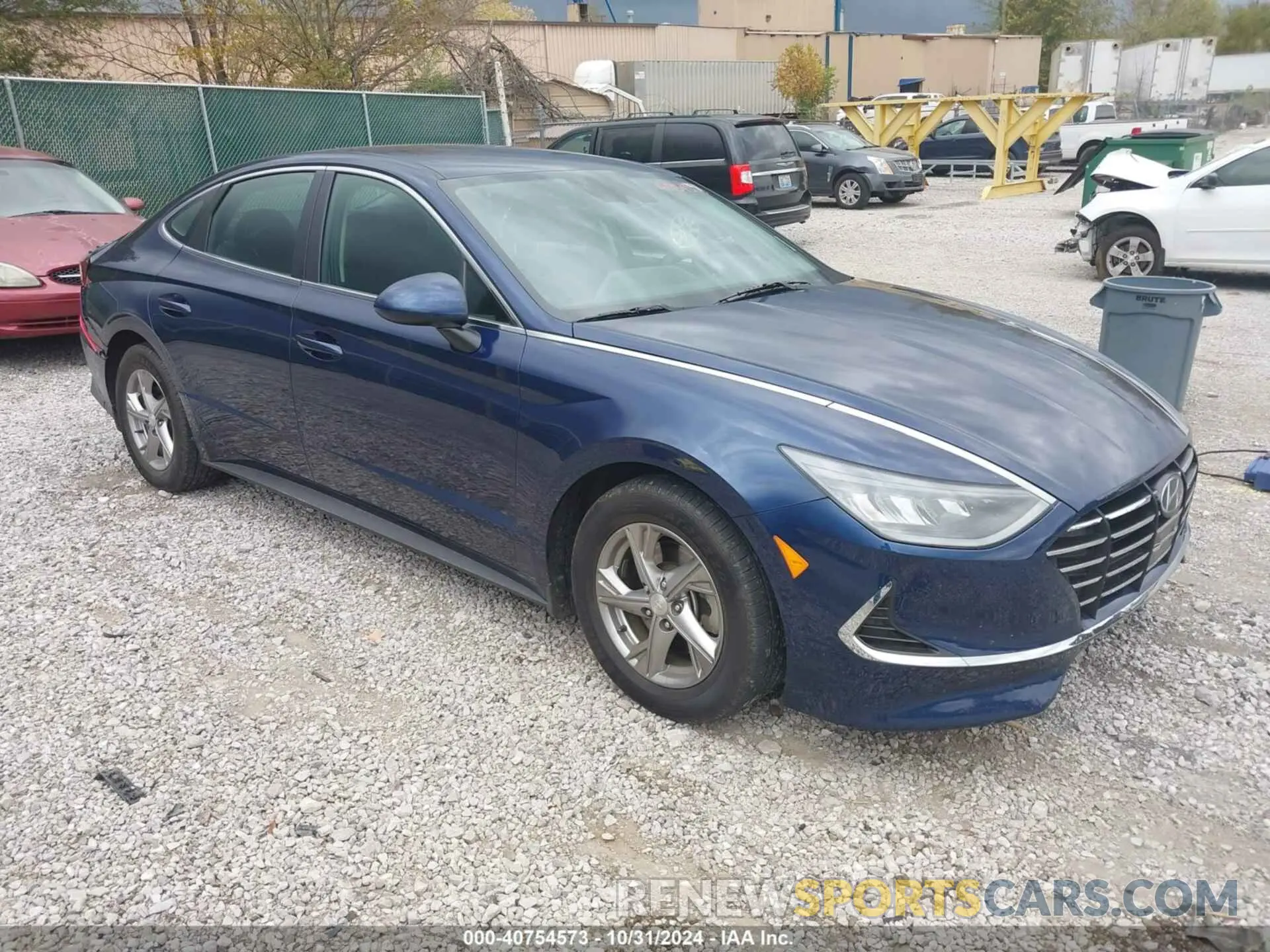 1 Photograph of a damaged car 5NPEG4JA4MH076636 HYUNDAI SONATA 2021