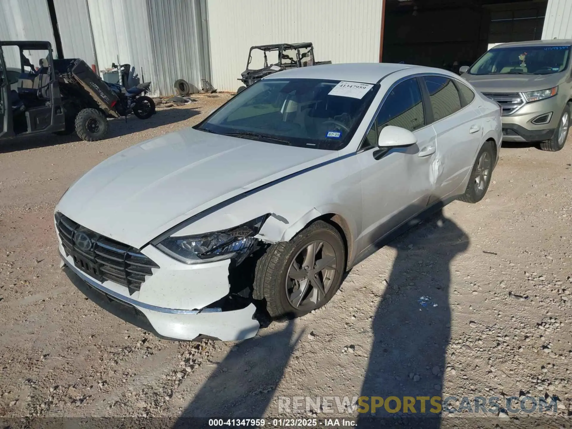 2 Photograph of a damaged car 5NPEG4JA4MH113085 HYUNDAI SONATA 2021