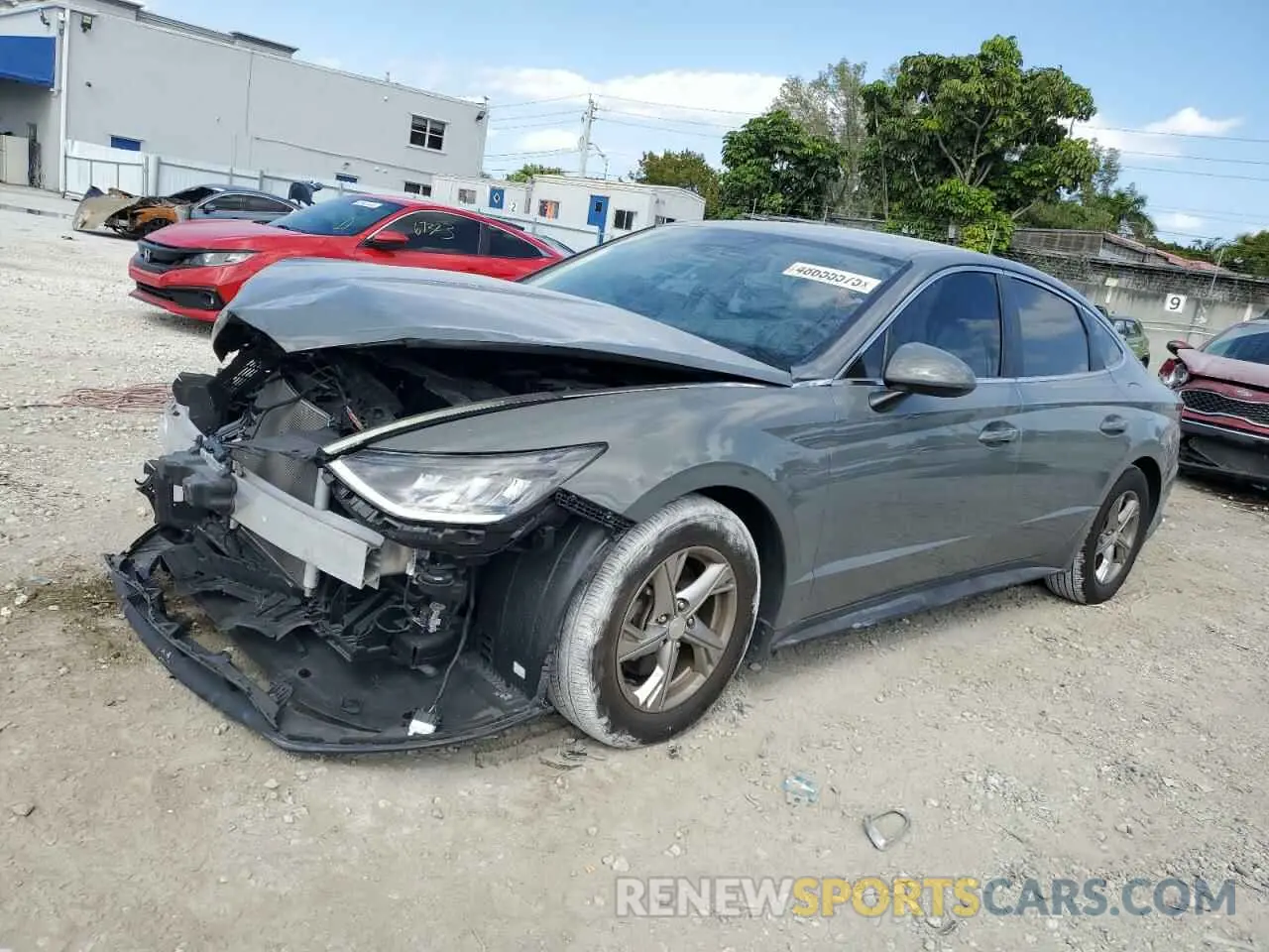 1 Photograph of a damaged car 5NPEG4JA4MH117685 HYUNDAI SONATA 2021