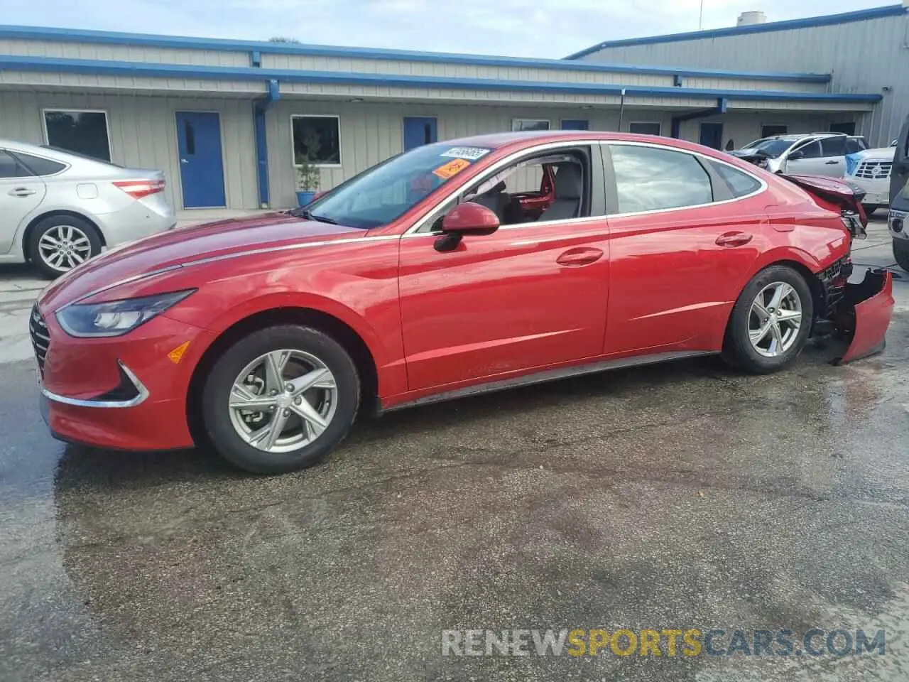 1 Photograph of a damaged car 5NPEG4JA4MH117847 HYUNDAI SONATA 2021