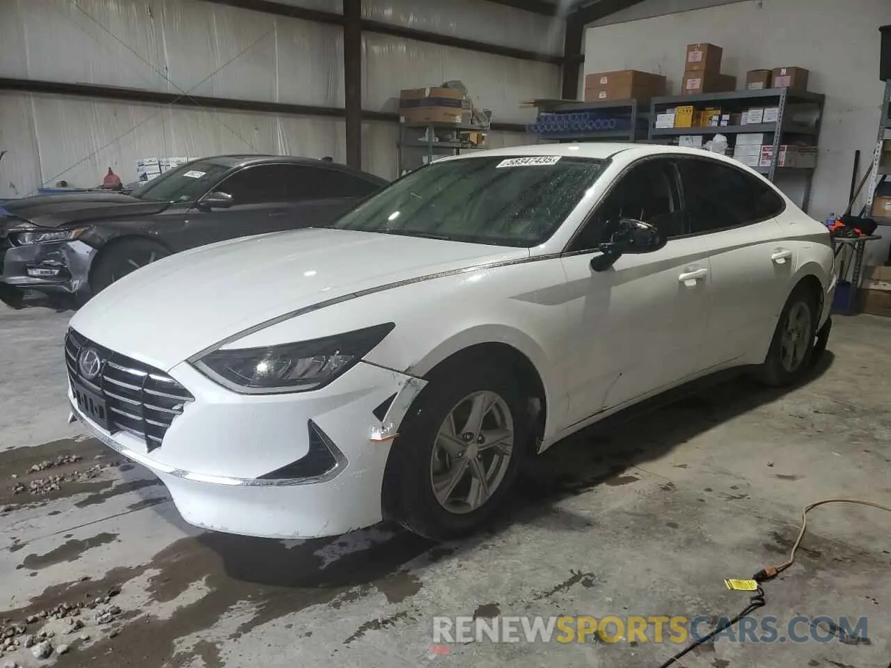 1 Photograph of a damaged car 5NPEG4JA4MH121767 HYUNDAI SONATA 2021
