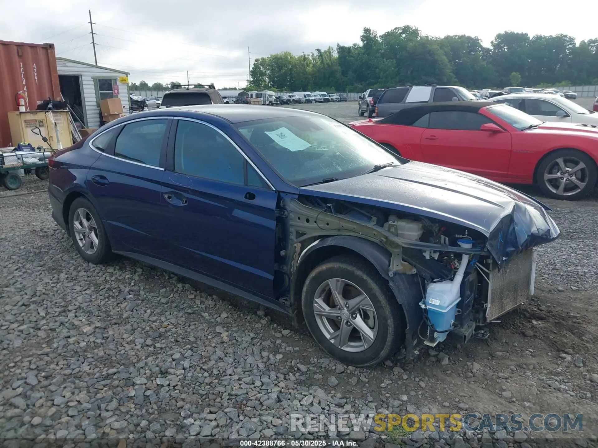 1 Photograph of a damaged car 5NPEG4JA4MH129044 HYUNDAI SONATA 2021