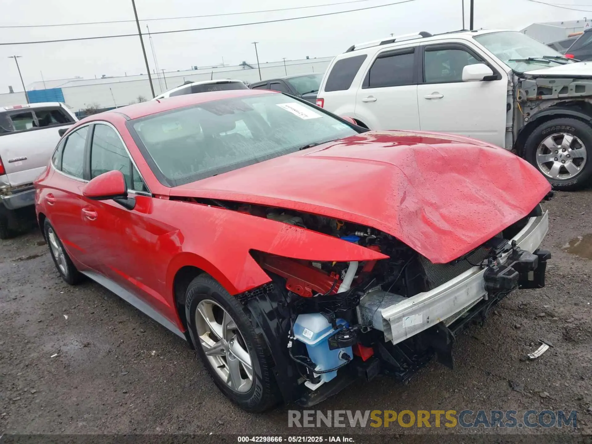 1 Photograph of a damaged car 5NPEG4JA5MH085121 HYUNDAI SONATA 2021