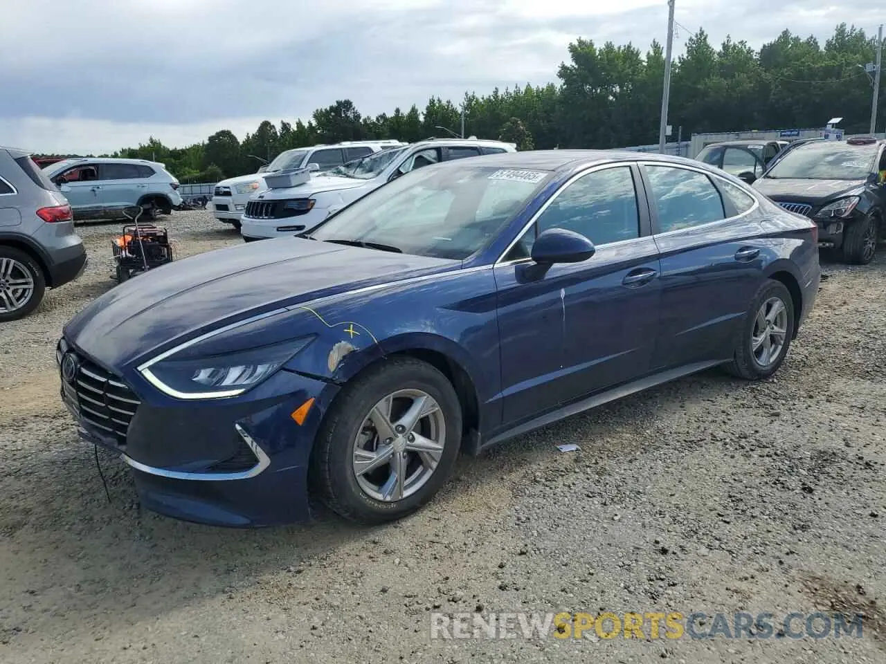 1 Photograph of a damaged car 5NPEG4JA6MH064925 HYUNDAI SONATA 2021