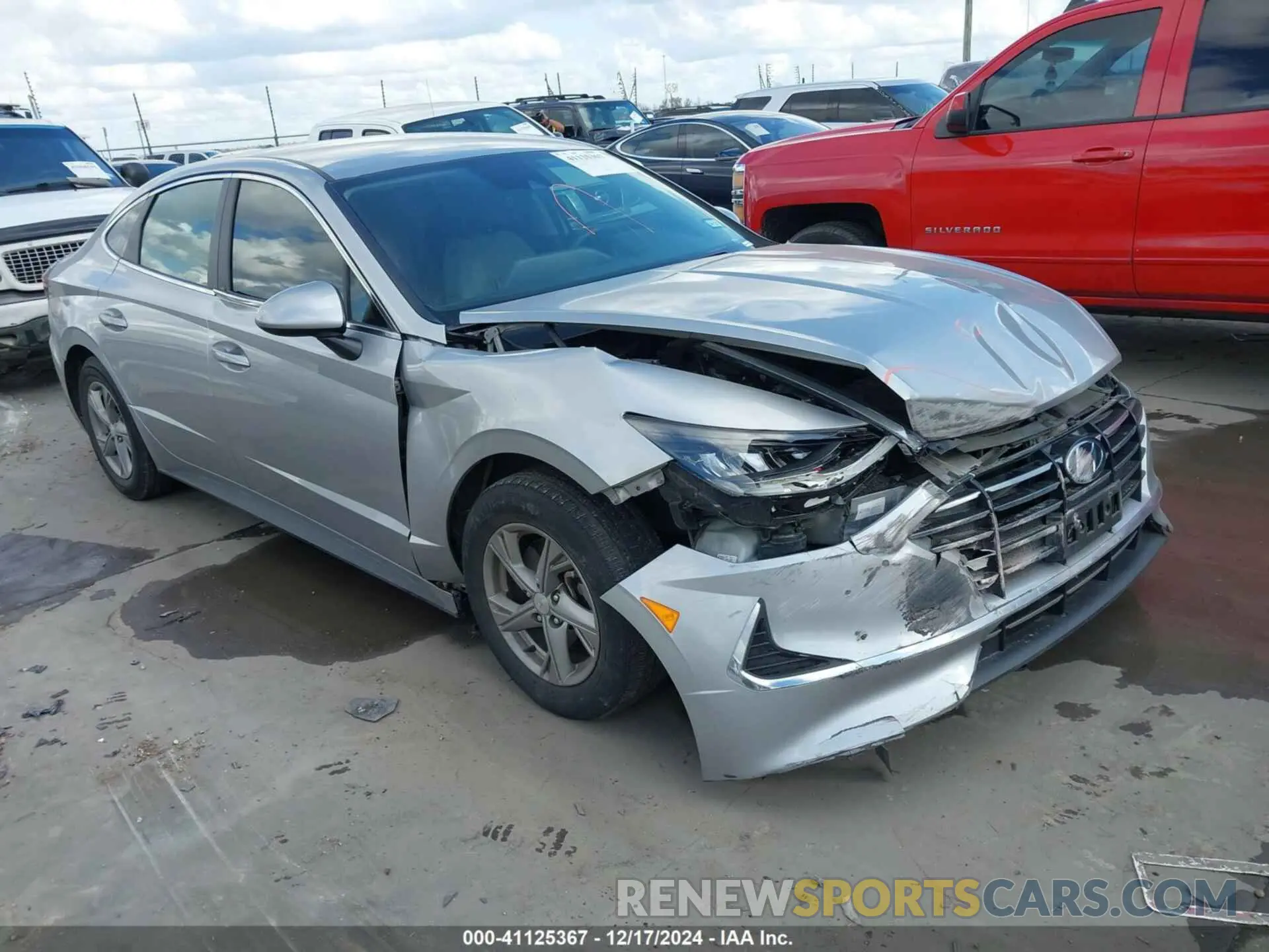 1 Photograph of a damaged car 5NPEG4JA6MH069834 HYUNDAI SONATA 2021