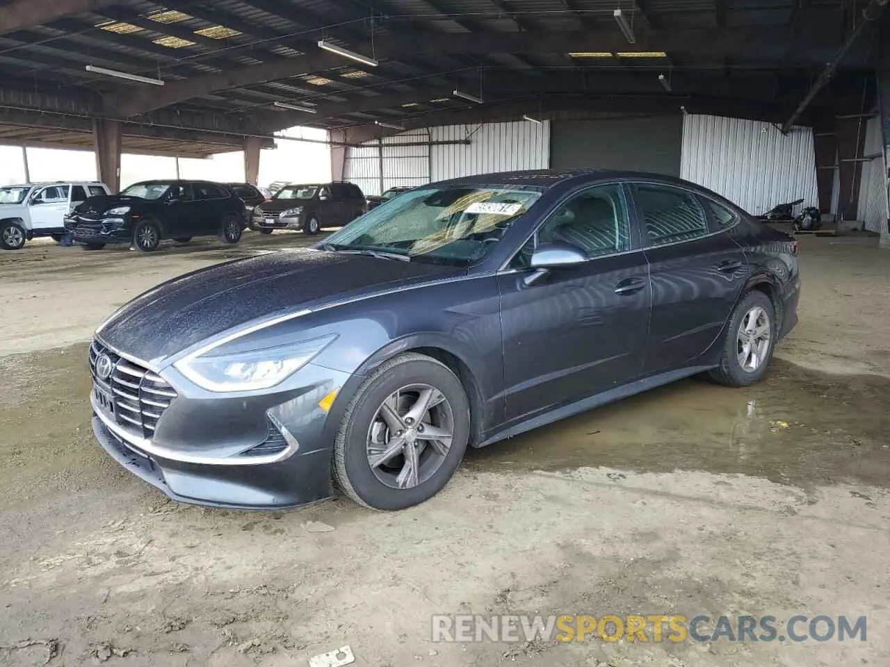 1 Photograph of a damaged car 5NPEG4JA6MH128316 HYUNDAI SONATA 2021