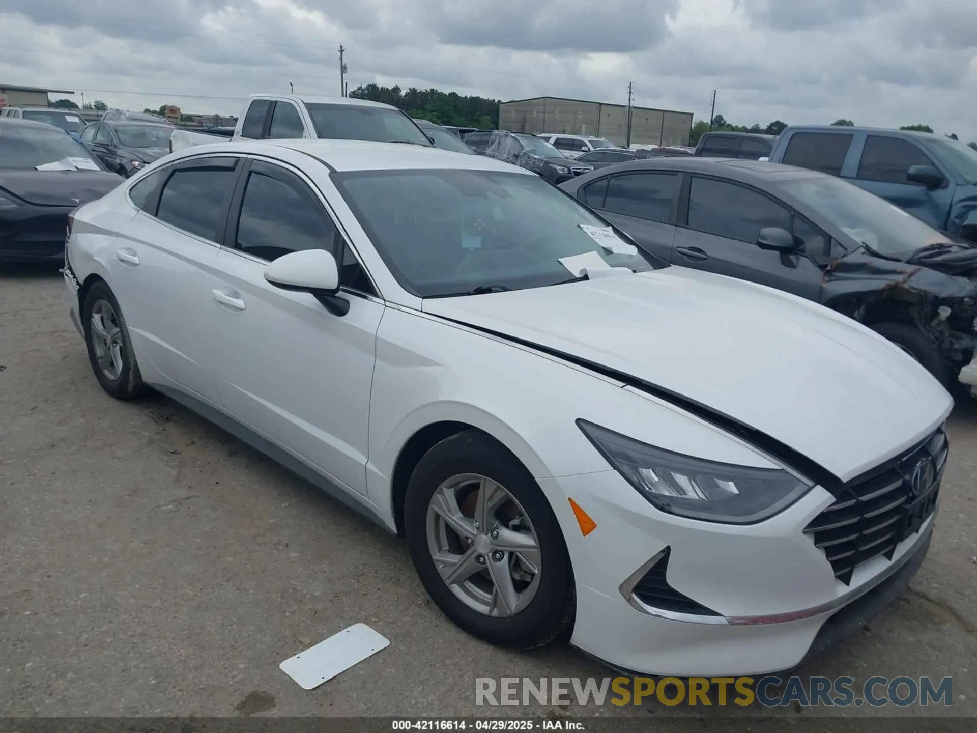 1 Photograph of a damaged car 5NPEG4JA6MH131152 HYUNDAI SONATA 2021