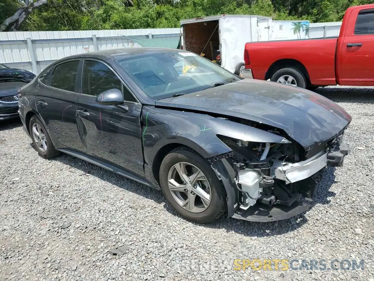 4 Photograph of a damaged car 5NPEG4JA7MH071978 HYUNDAI SONATA 2021