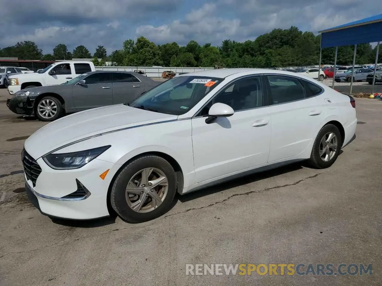 1 Photograph of a damaged car 5NPEG4JA7MH091163 HYUNDAI SONATA 2021