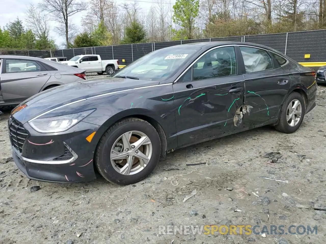 1 Photograph of a damaged car 5NPEG4JA7MH120404 HYUNDAI SONATA 2021