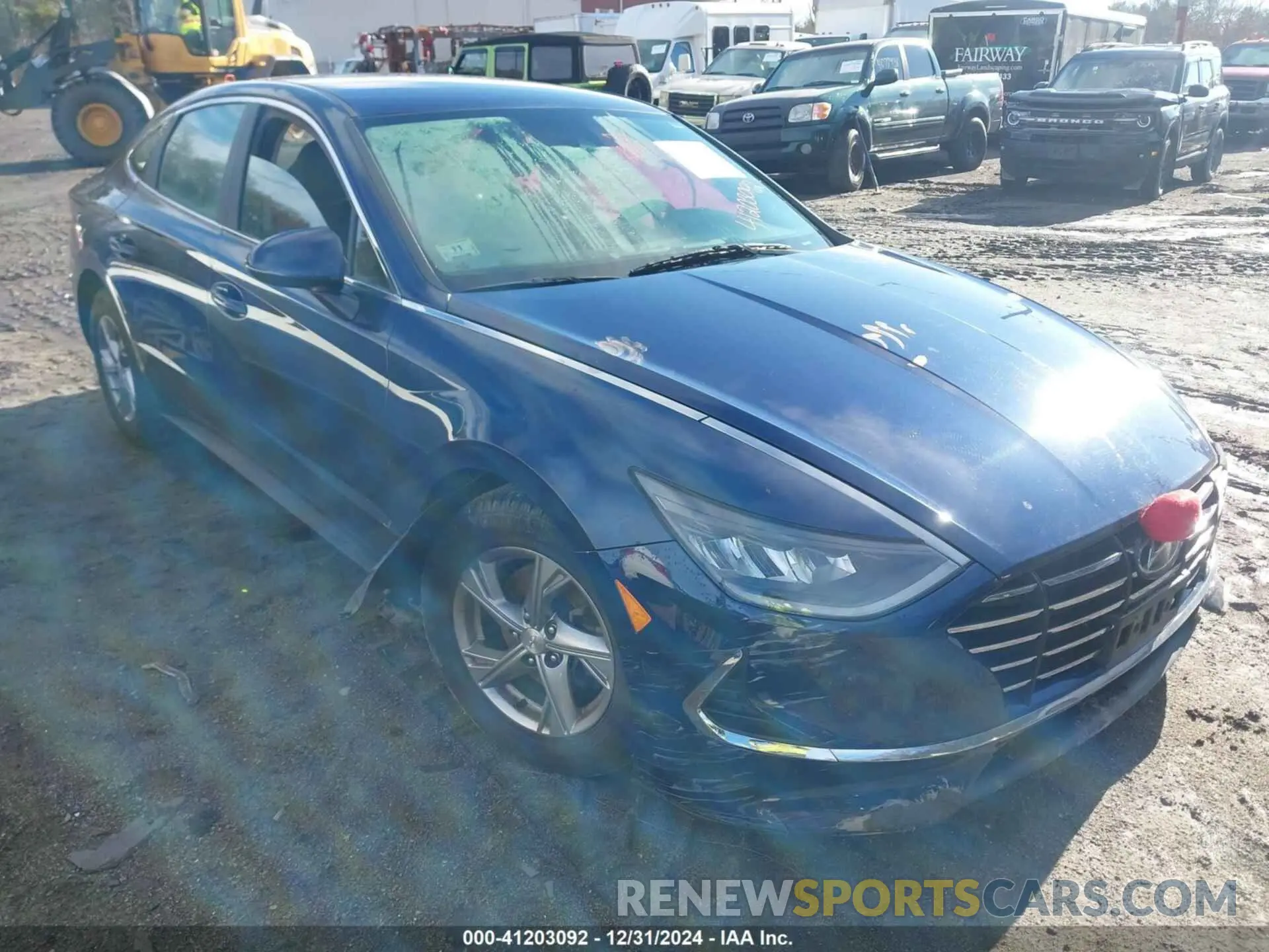 1 Photograph of a damaged car 5NPEG4JA8MH083332 HYUNDAI SONATA 2021
