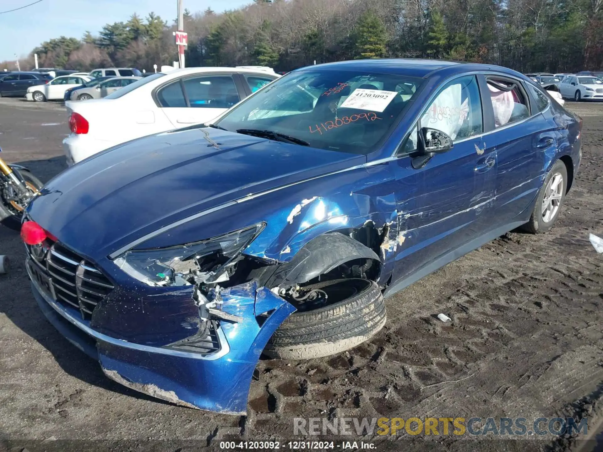 2 Photograph of a damaged car 5NPEG4JA8MH083332 HYUNDAI SONATA 2021