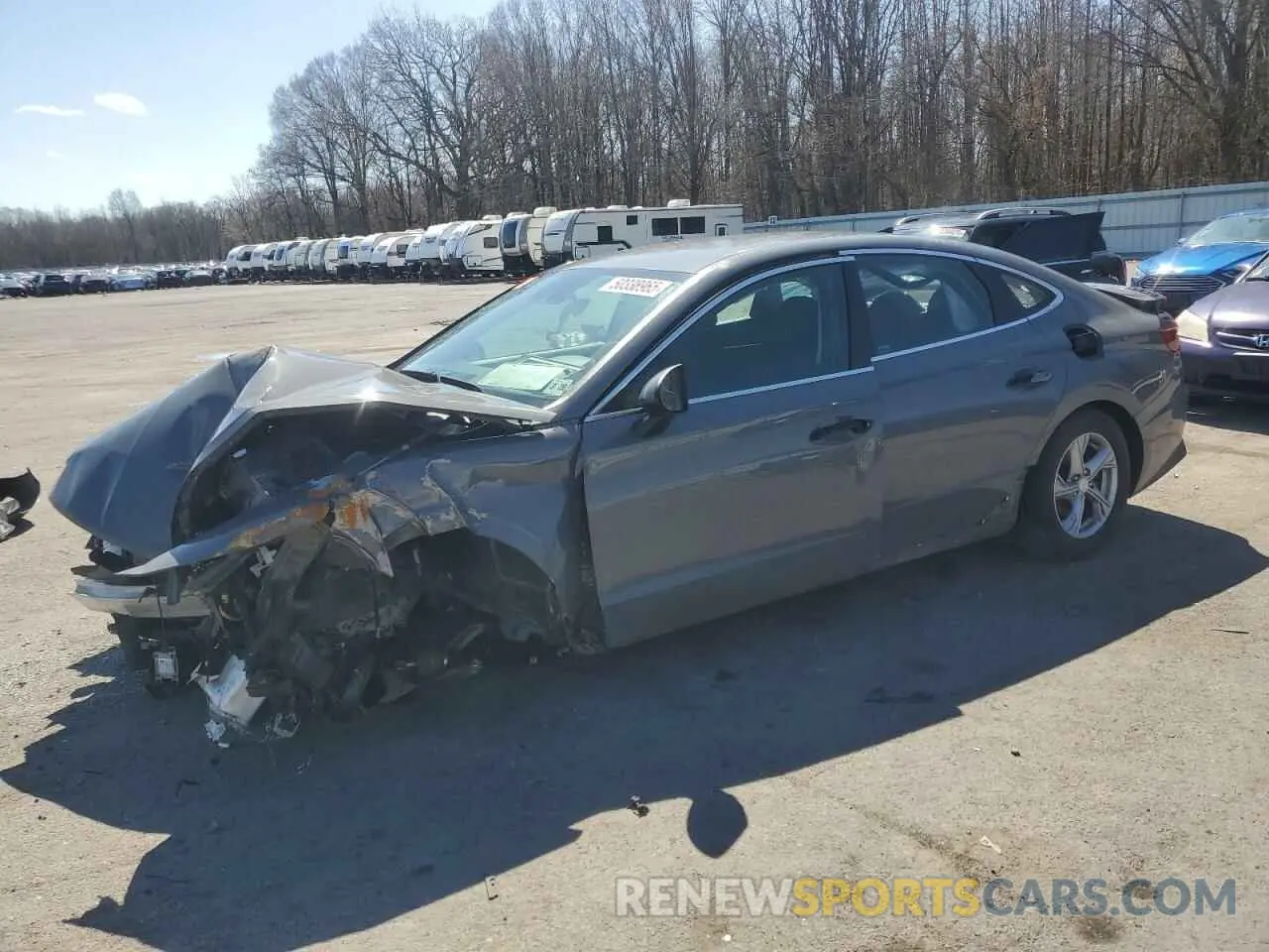 1 Photograph of a damaged car 5NPEG4JA8MH103868 HYUNDAI SONATA 2021