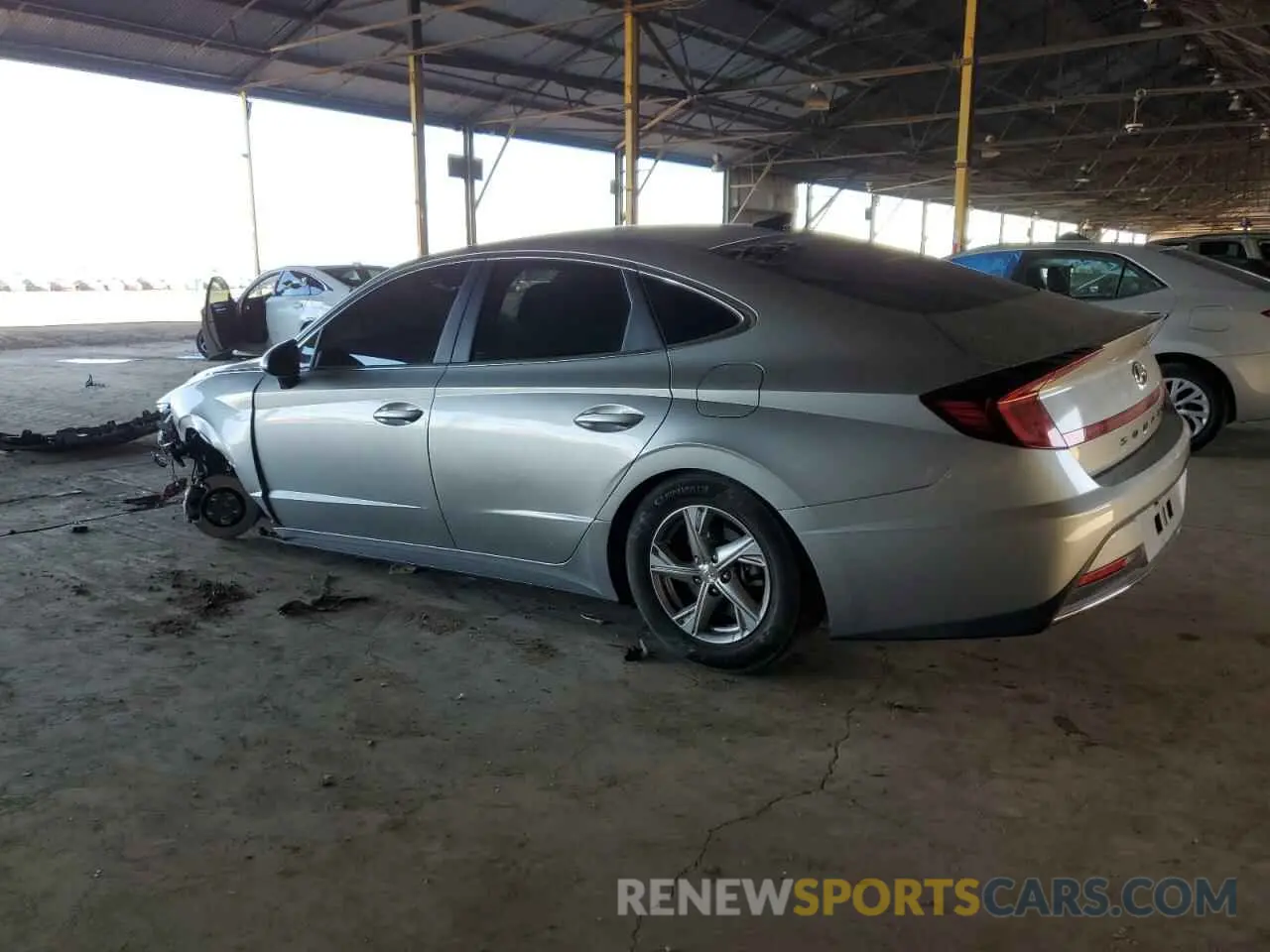 2 Photograph of a damaged car 5NPEG4JA8MH128785 HYUNDAI SONATA 2021