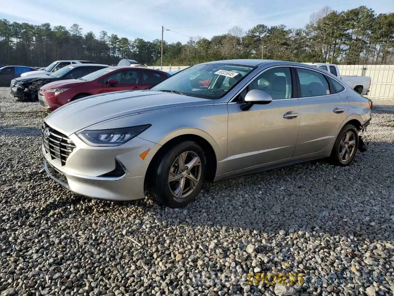 1 Photograph of a damaged car 5NPEG4JA8MH129953 HYUNDAI SONATA 2021