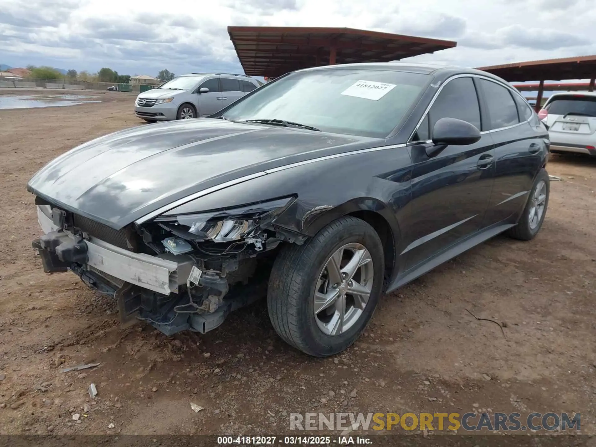 2 Photograph of a damaged car 5NPEG4JA9MH069018 HYUNDAI SONATA 2021