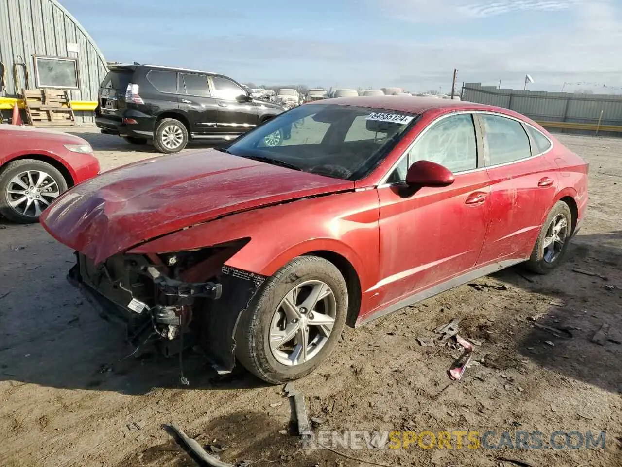 1 Photograph of a damaged car 5NPEG4JA9MH074591 HYUNDAI SONATA 2021