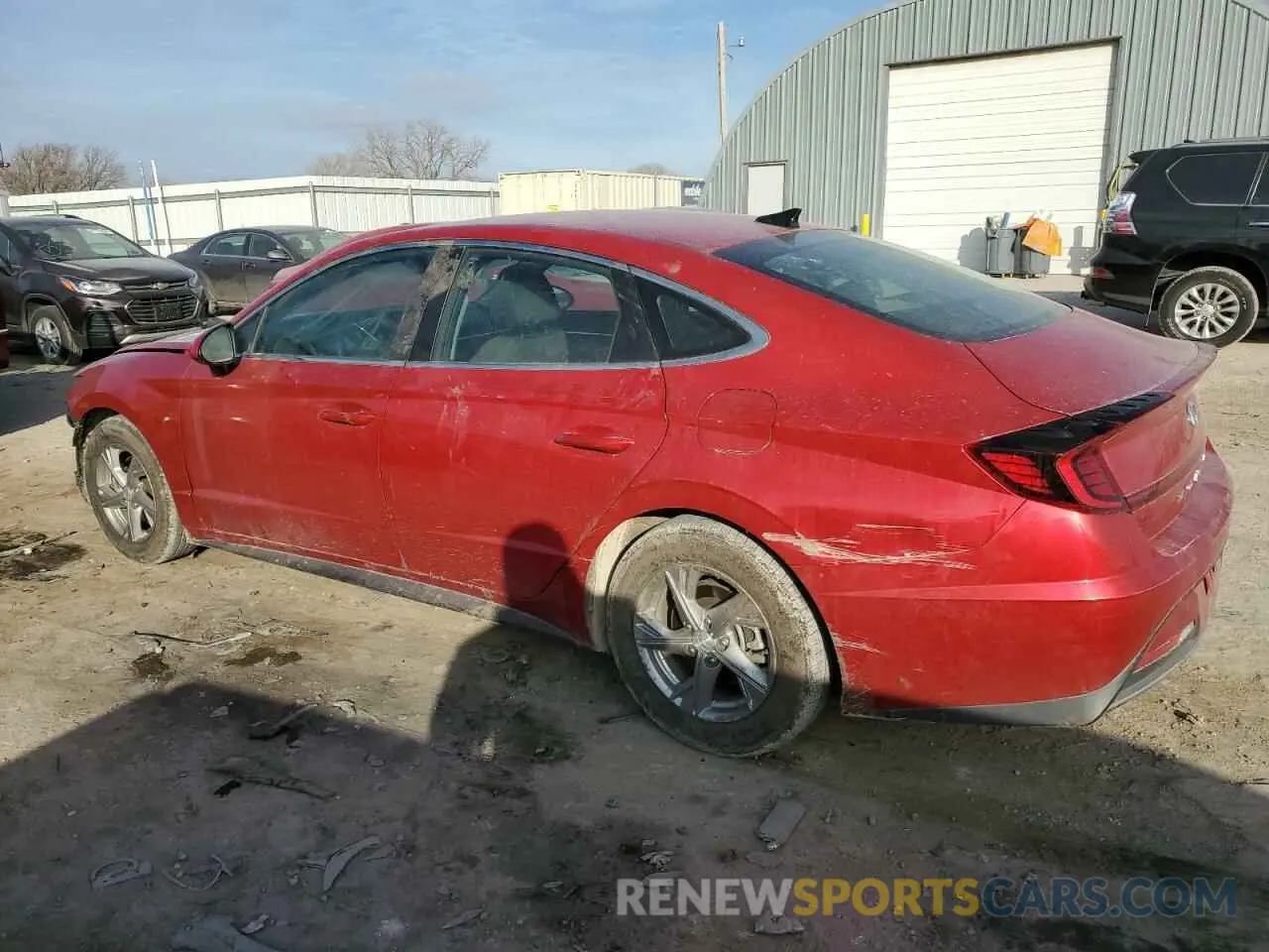 2 Photograph of a damaged car 5NPEG4JA9MH074591 HYUNDAI SONATA 2021
