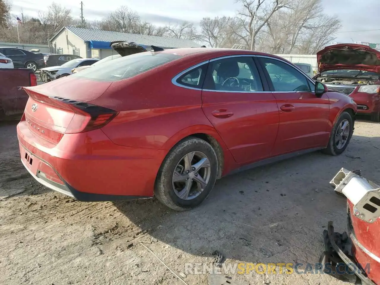 3 Photograph of a damaged car 5NPEG4JA9MH074591 HYUNDAI SONATA 2021