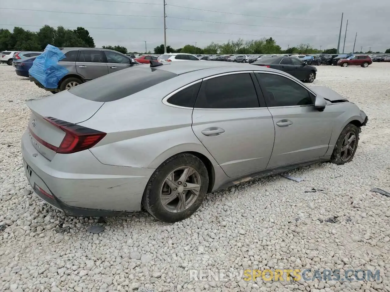 3 Photograph of a damaged car 5NPEG4JA9MH110134 HYUNDAI SONATA 2021