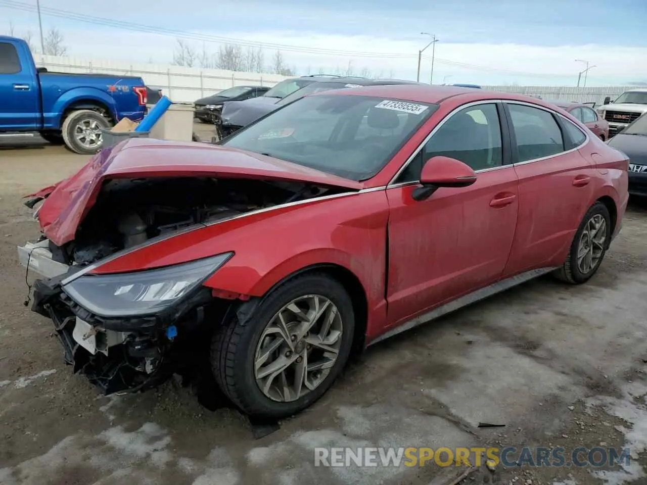 1 Photograph of a damaged car 5NPEG4JA9MH112546 HYUNDAI SONATA 2021