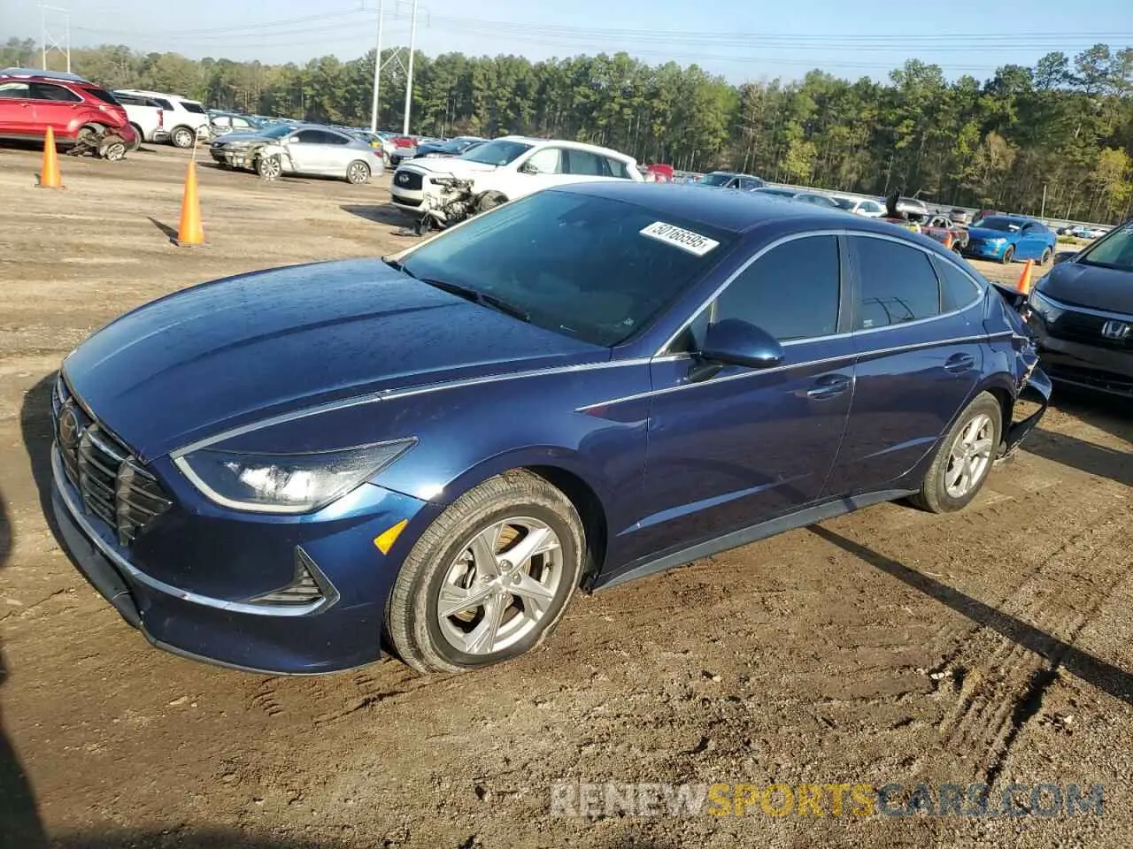 1 Photograph of a damaged car 5NPEG4JA9MH118508 HYUNDAI SONATA 2021