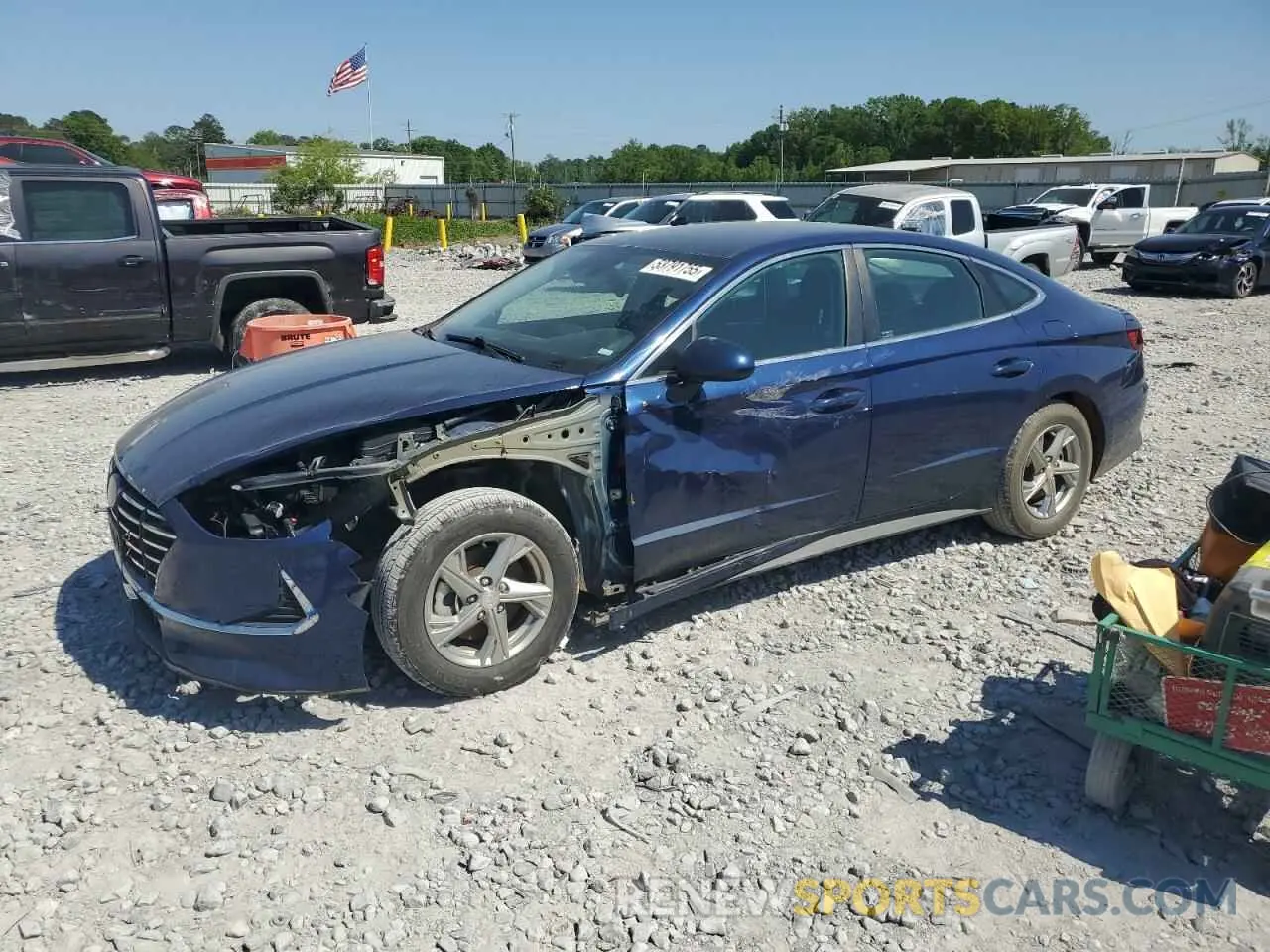 1 Photograph of a damaged car 5NPEG4JAXMH070422 HYUNDAI SONATA 2021