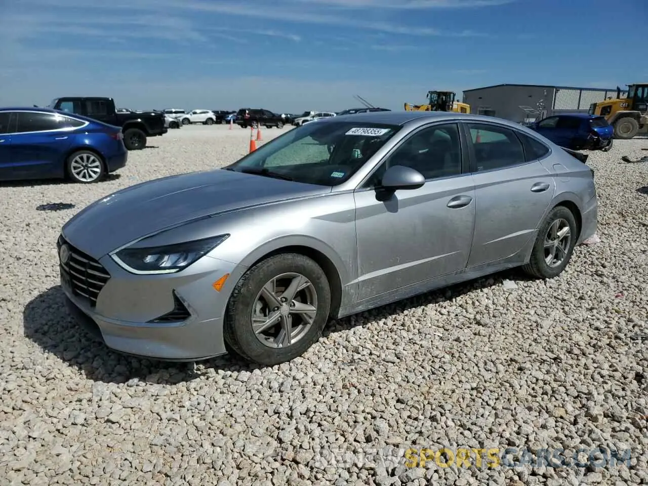 1 Photograph of a damaged car 5NPEG4JAXMH107856 HYUNDAI SONATA 2021