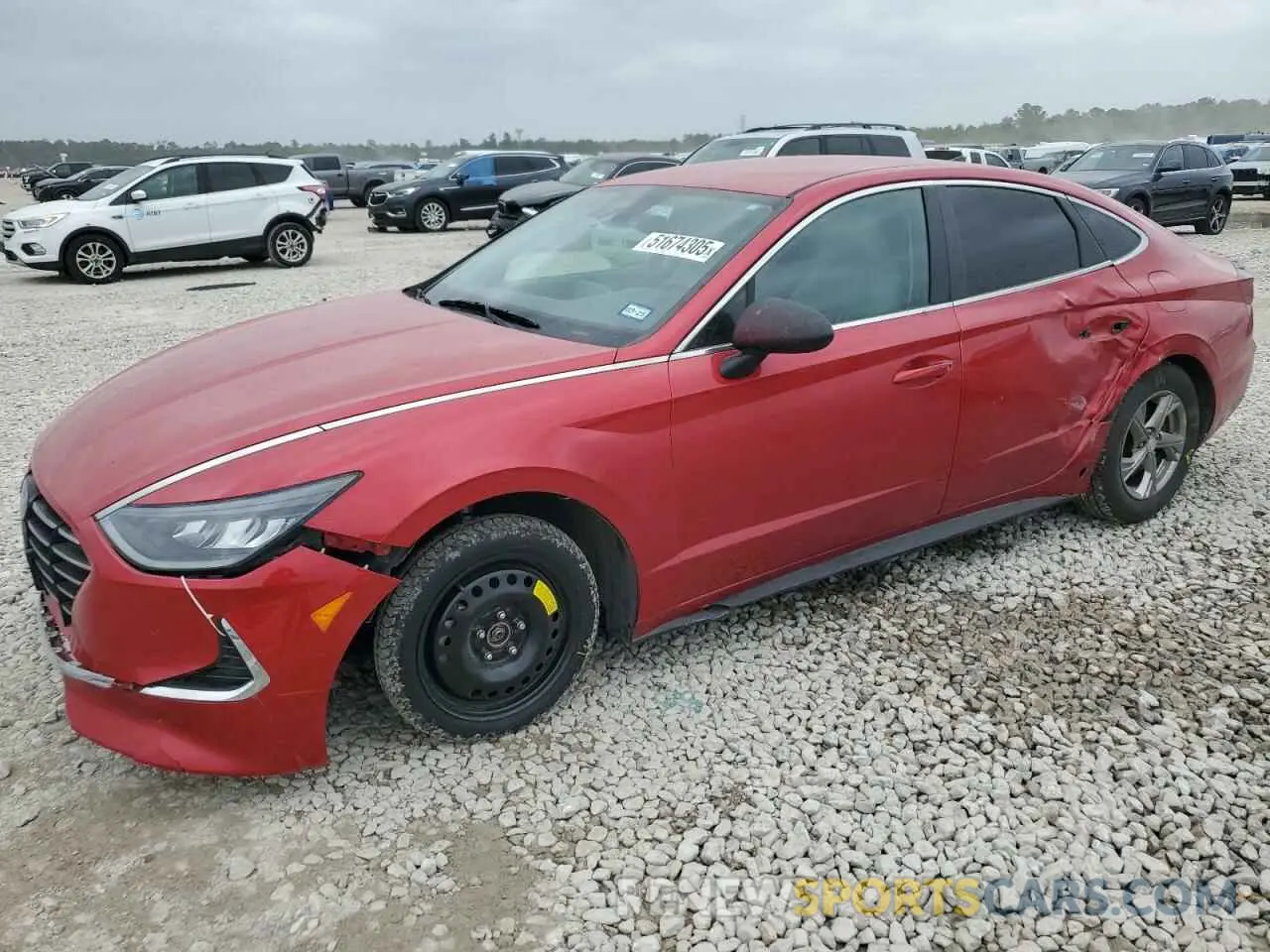 1 Photograph of a damaged car 5NPEG4JAXMH116976 HYUNDAI SONATA 2021