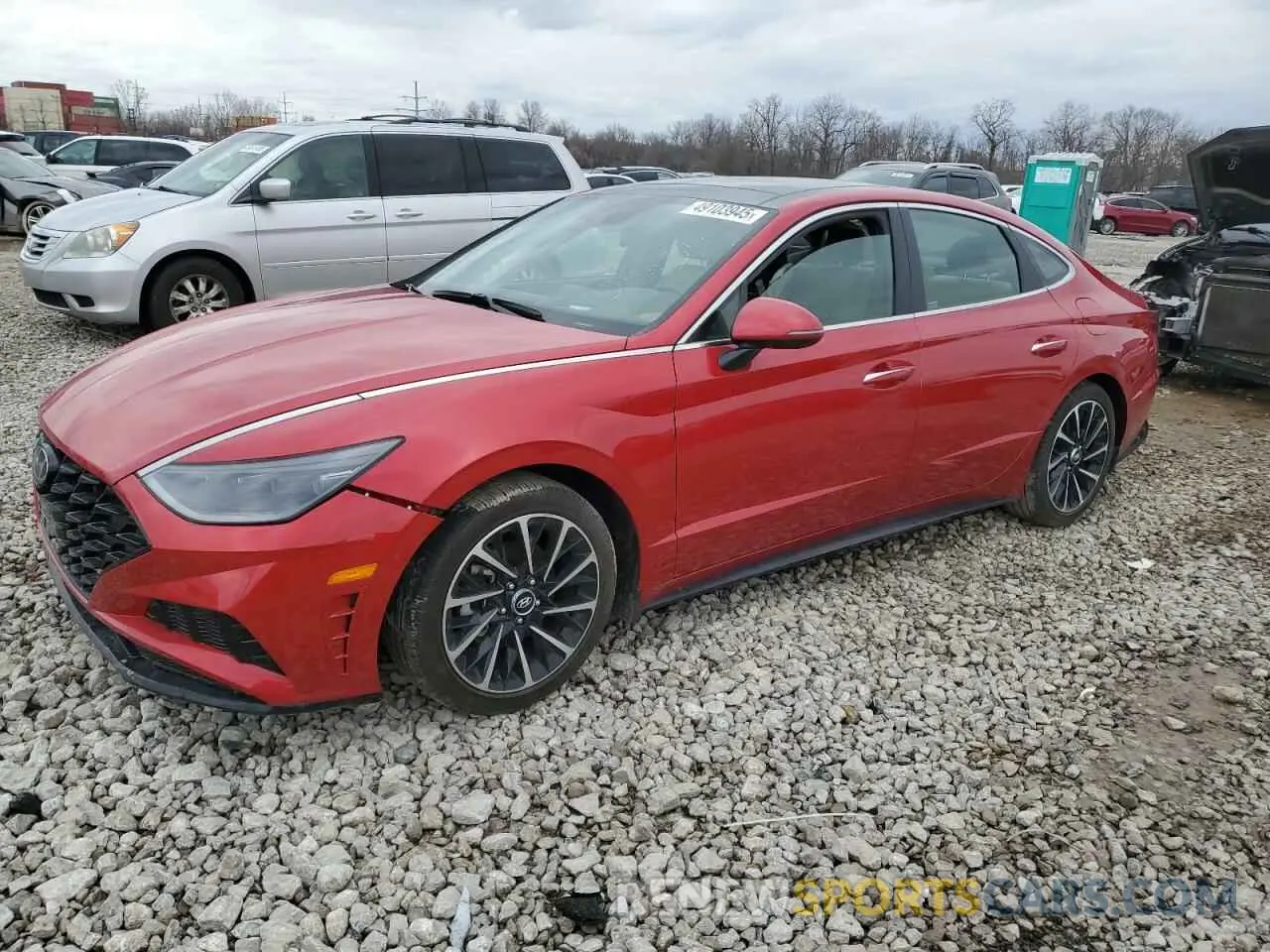 1 Photograph of a damaged car 5NPEH4J20MH090314 HYUNDAI SONATA 2021